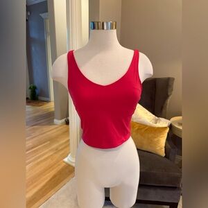 Dark Pink Tank (Size Small) with built in bra